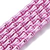 Electroplate Glass Beads Strands EGLA-Q128-13A-1