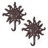 Rustic Cast Iron Sun Face Wall Hook IFIN-WH0011-84-1