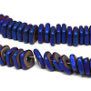 Electroplate Non-magnetic Synthetic Hematite Beads Strands X-G-Q486-90D-3