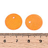 Spray Painted Natural Capiz Shell Disc Charms X1-BSHE-T014-02B-3