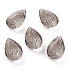 Embossed Glass Rhinestone Pendants GLAA-J101-05A-001SA-1
