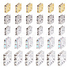 200Pcs 5 Styles Brass Rhinestone Spacer Beads KK-TA0003-39-1