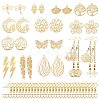 DIY Filigree Drop Earring Making Kits DIY-SZ0008-74-1