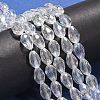 1Strand Electroplate Glass Faceted Teardrop Beads Strands X-EGLA-D015-12x8mm-01-4