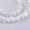 Crackle Glass Beads Strands X-CCG-Q001-6mm-01-3