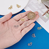 10Pcs 2 Colors 999 Fine Silver Hook Clasps STAS-PH0006-25-3