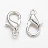 Silver Color Plated Alloy Lobster Claw Clasps X-E102-S-3