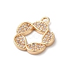Brass Micro Pave Cubic Zirconia Pendants KK-C062-091G-2