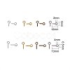 Multicolor Length 10mm/13mm Iron Screw Eye Bolt for Half Drilled Beads Eye Pin Findings Set IFIN-PH0010-02-2