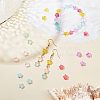 SUPERFINDINGS 240Pcs 6 Colors Transparent Spray Painted Glass Beads GLAA-FH0001-28-2