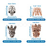 32Pcs 16 Styles Tibetan Style Alloy Beads FIND-FW0001-13-6