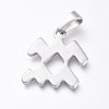 Non-Tarnish 304 Stainless Steel Pendants X-STAS-L210-06L-P-1