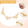 2Pcs Alloy Chains Bag Extender Chains HJEW-BBC0001-44-6