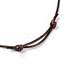 Korean Waxed Polyester Cord Pendants Necklaces NJEW-JN02328-03-3