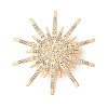 Alloy Crystal Rhinestone Brooches JEWB-P054-03G-1