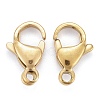 Ion Plating(IP) 304 Stainless Steel Lobster Claw Clasps STAS-H353-E-02G-2