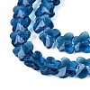 Transparent Glass Beads Strands GLAA-Q118-01A-B01-3