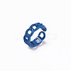 Spray Painted Alloy Cuff Rings RJEW-T011-29D-RS-3