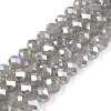 Electroplate Glass Beads Strands EGLA-A044-J8mm-B10-1