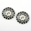 Yoga Theme Glass Cabochons GGLA-L011-25mm-28-1