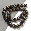 Synthetic Gold Clinquant Stone Beads Strands G-P549-A01-03B-2