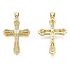 Brass Micro Pave Cubic Zirconia Pendants KK-N227-86A-2