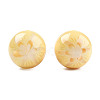 Flower Opaque Resin Beads RESI-T054-001A-2