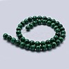 Natural Malachite Beads Strands G-F571-27AA1-8mm-2