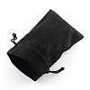 Polyester Imitation Burlap Packing Pouches Drawstring Bags ABAG-R005-9x7-09-2