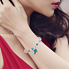 100Pcs Dyed Synthetic Turquoise Pendants PALLOY-SC00031-6