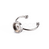 Non-Tarnish 201 Stainless Steel Cuff Pad Ring Settings X-STAS-S080-042C-P-3