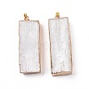 Natural Selenite Big Pendants G-P496-06-3