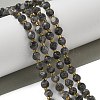 Natural Larvikite Beads Strands G-K387-A02-01-1