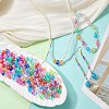 1000Pcs UV Plating Transparent Acrylic Beads OACR-SZ0001-55-8
