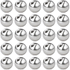 60Pcs Stainless Steel Ear Nuts STAS-BBC0005-14P-1