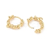Brass Hoop Earring Findings KK-U043-16G-2