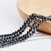 Nbeads 2Strands Non-magnetic Synthetic Hematite Beads Strands G-NB0005-01A-2