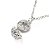 Brass Pendant Necklaces NJEW-P299-A07-P-2