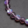 Synthetic Moonstone Beads Strands G-F143-6mm-02-3