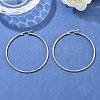 Tarnish Resistant 304 Stainless Steel Big Hoop Earrings X-EJEW-F105-04P-5