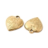 Ion Plating(IP) 304 Stainless Steel Pendants STAS-H212-37G-2