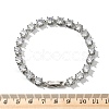 Brass Micro Pave Clear Cubic Zirconia Bracelets BJEW-D333-01P-6