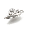 Brass Micro Pave Cubic Zirconia Pendants KK-U061-12P-2