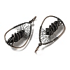 Natural Obsidian Double Terminal Pointed Faceted Bullet Big Pendants G-Q015-01A-2