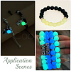 100Pcs Synthetic Luminous Stone Beads Strands G-SP0001-44B-6