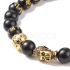 Om Mani Padme Hum Mala Bead Bracelet BJEW-JB08506-4