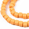 Handmade Polymer Clay Beads Strands CLAY-S092-78N-3