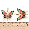 Alloy with Black Enamel Pendants AL-CBA2919-02G-02-3