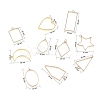 Rack Plating Alloy Open Back Bezel Pendants PALLOY-YW0001-07-FF-2