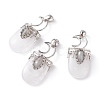 Natural Quartz Crystal Pendants G-F639-09G-P-2